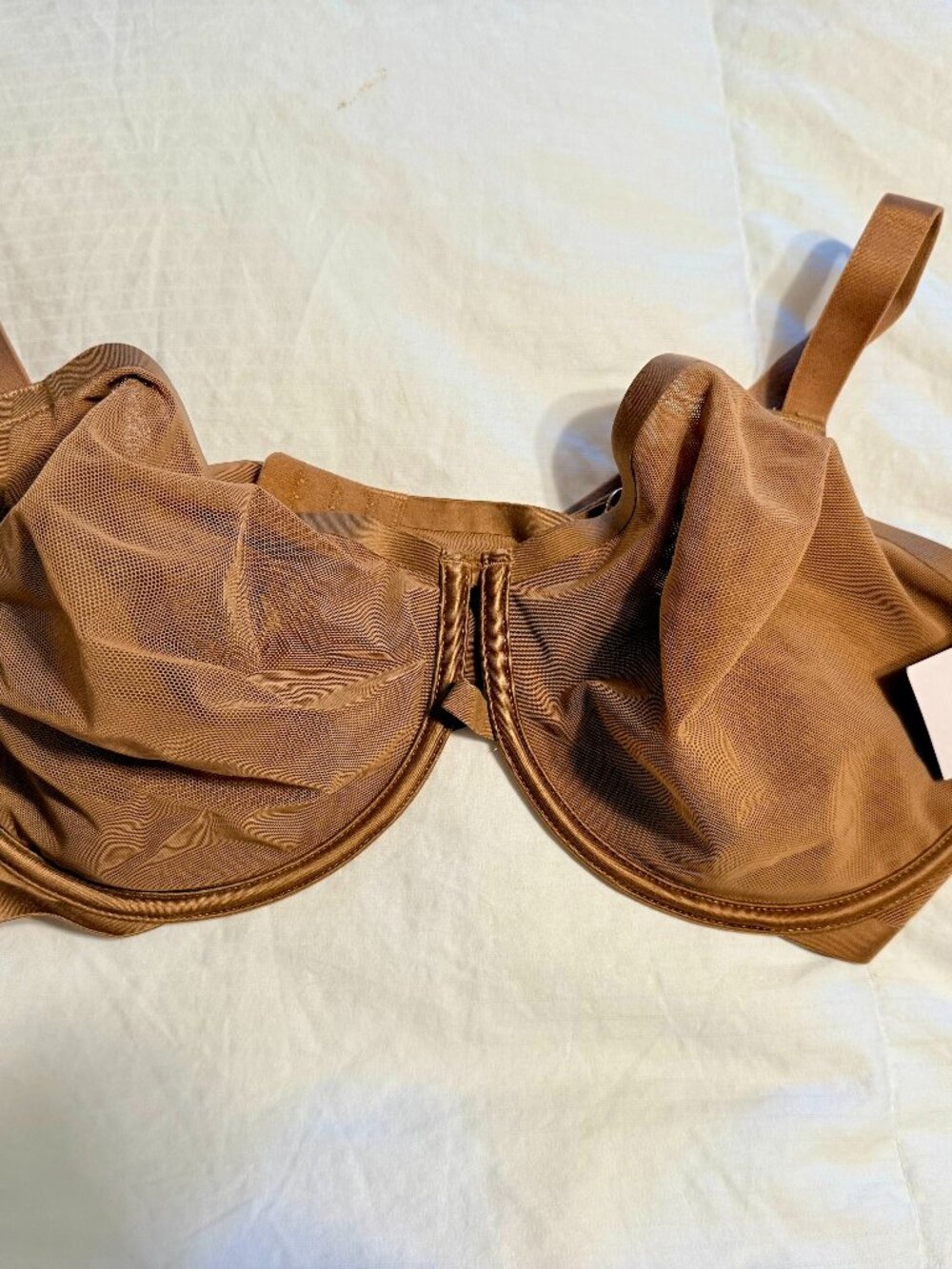 Auden Sheer Bra - Brown/Rust 46C. Not Padded NWT